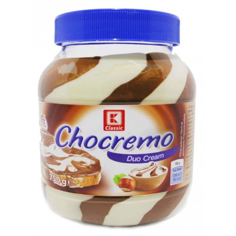 Паста Шоколадно-Вершкова Дуо Крем Chocremo з Горіхом Kaufland 750 г Німеччина