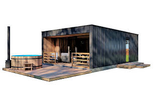 Каркасні бані в стилі хай-тек