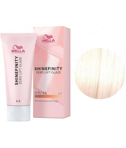 Краска для волос Wella Shinefinity 60мл. 09/36 очень светлый блондин ...