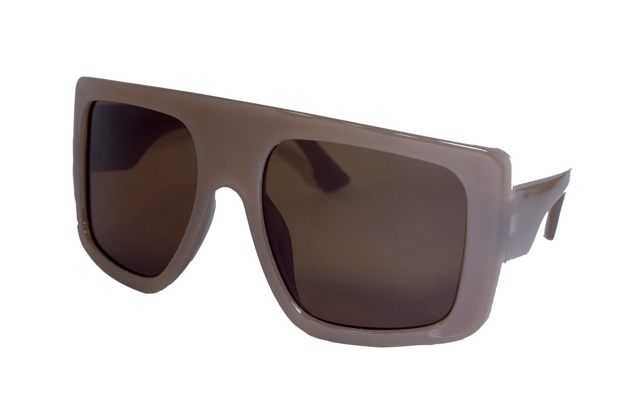 Сонцезахисні жіночі окуляри 13061-2 коричневі, маска