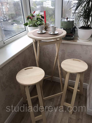 Купить Барный круглый высокий расскладной стол для уличных кафе от ...