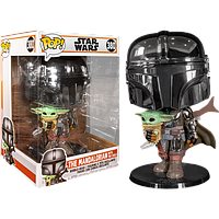 Фигурка Funko Pop Фанко Поп Мандалорец с Малышом Йодой Mandalorian with the child 25 см MMWC 25