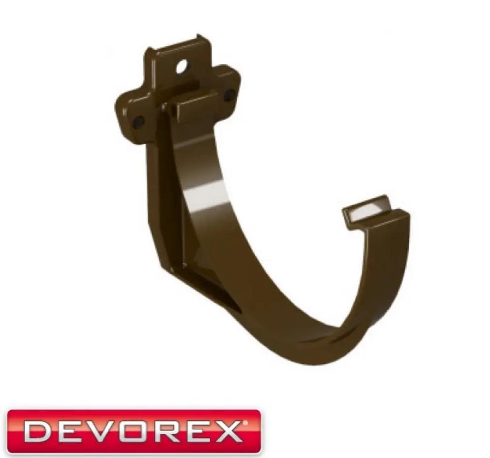 Кронштейн жолоба Devorex Classic 120 Коричневий