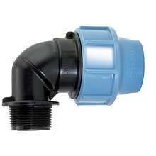 Косинець обтискний Unigeta DN 25х3/4" (НР) для труби з поліетилену (УФ захист) Італія 1008025003001