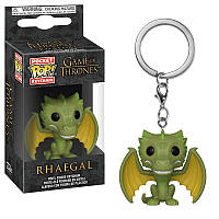 Фигурка брелок Funko Pop Фанко Поп Игра престолов Зелёный дракон Game of Thrones Rhaegal 4 см Trinket GT R