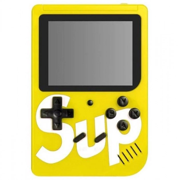Ретро ігрова приставка Sup Game Box 400 ігор dendy SEGA 8bit жовта, фото 1