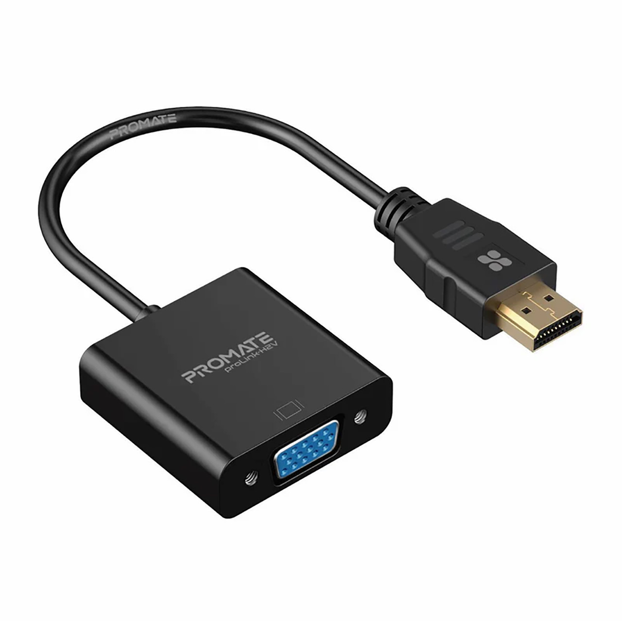 Перехідник Promate ProLink-H2V HDMI-VGA, Black (prolink-h2v.black)