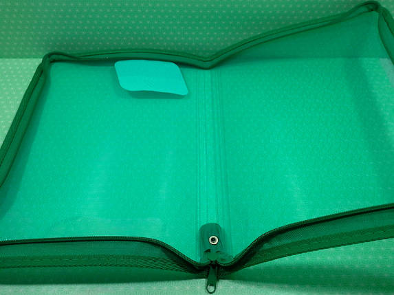 Канц Папка на блискавці А4 ”Axent” /1801-26-A/ прозора зелена (1/24/96), фото 3