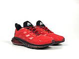 Кросівки чоловічі Adidas червоні модні бігові кросівки текстиль, фото 4