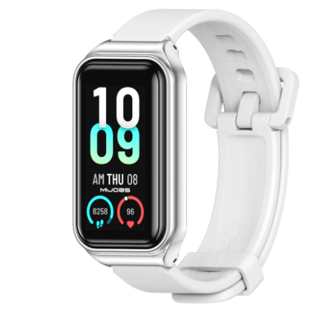 Силіконовий ремінець для Amazfit Band 7 Metal White, фото 1