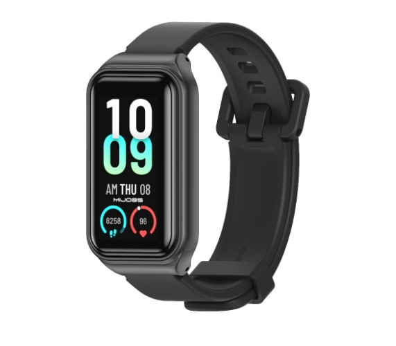 Силіконовий ремінець для Amazfit Band 7 Metal Black