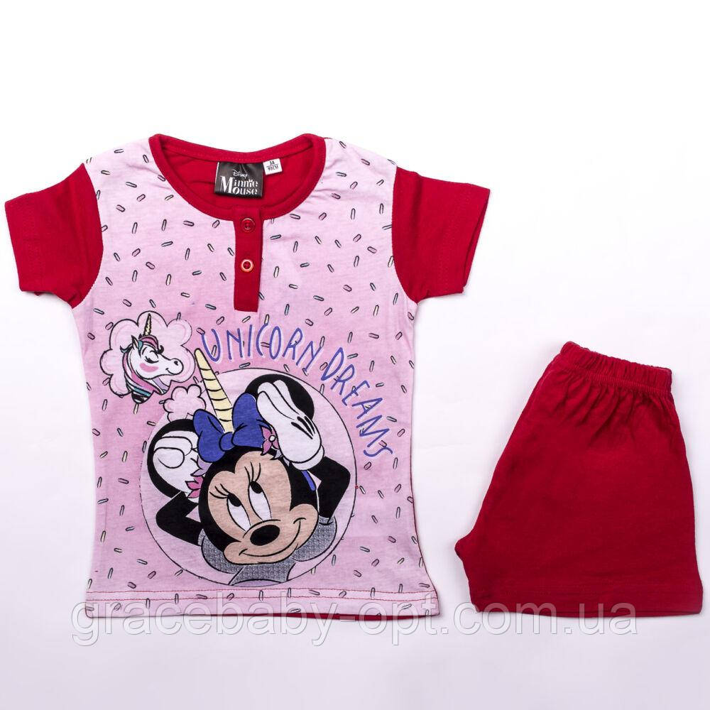 Піжама для дівчат оптом Disney, 98-128 см № MIN-402
