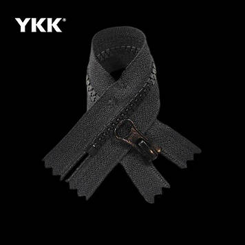 Блискавка тракторна ykk 5 18 см  колір чорний