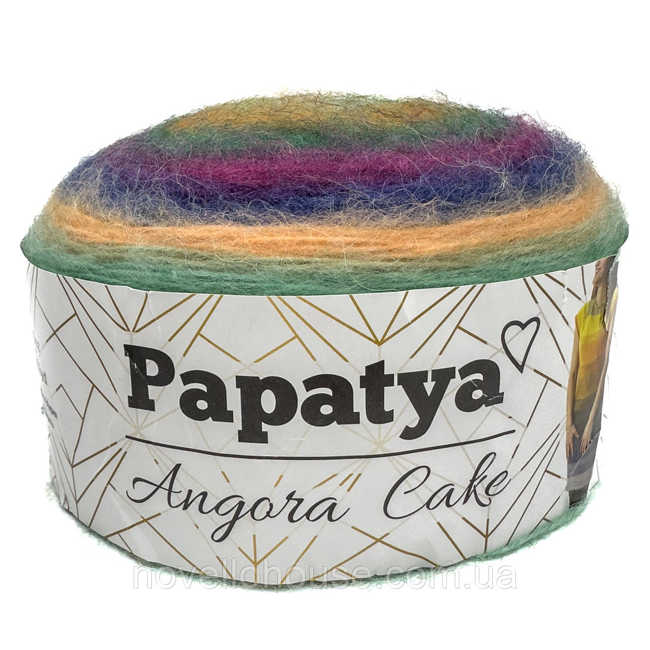PAPATYA ANGORA CAKE (Папатя Ангора Кейк) № 608 (Вовняна пряжа з акрилом, нитки для в'язання)