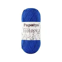 PAPATYA ECOLOGICAL Cotton (Папатья Эколожикал Коттон) № 601 синий (Пряжа 100% хлопок)