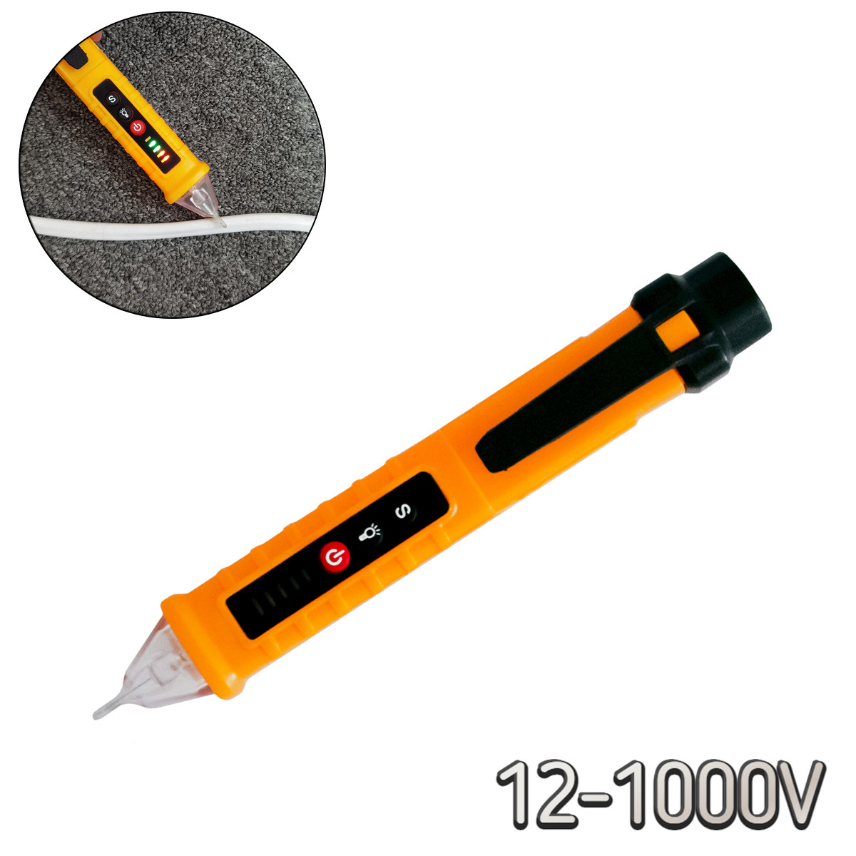 Бесконтактный тестер-индикатор напряжения AC Voltage Detector M100 12V-1kV (TS) - фото 1 - id-p1829425678