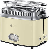 Toaster Чайник Russell Hobbs 1,7 л, 2400 Вт, ретрокрем и полированная нержавеющая сталь (функция скоровар
