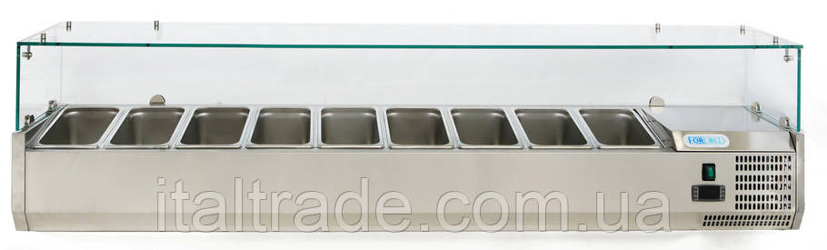 Вітрина холодильна для топінгу Forcold G-VRX1800-330 на 9xGN1/4, фото 1