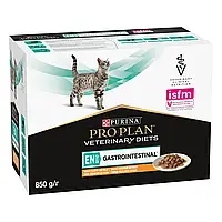 Влажный корм для котов при заболеваниях ЖКТ Pro Plan Veterinary Diets EN 85г*10шт курица