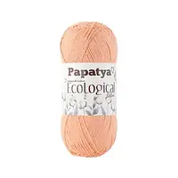 PAPATYA ECOLOGICAL Cotton (Папатья Эколожикал Коттон) № 703 персик (Пряжа 100% хлопок, нитки для вязания)