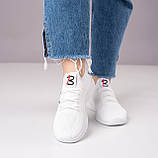 38р,39р і 41р !!! Кросівки жіночі білі літні сітка (Бж-222б), фото 3