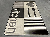 Безворсовий килим 1.33*1.95м. на резиновій основі. Kitchen. Кухня