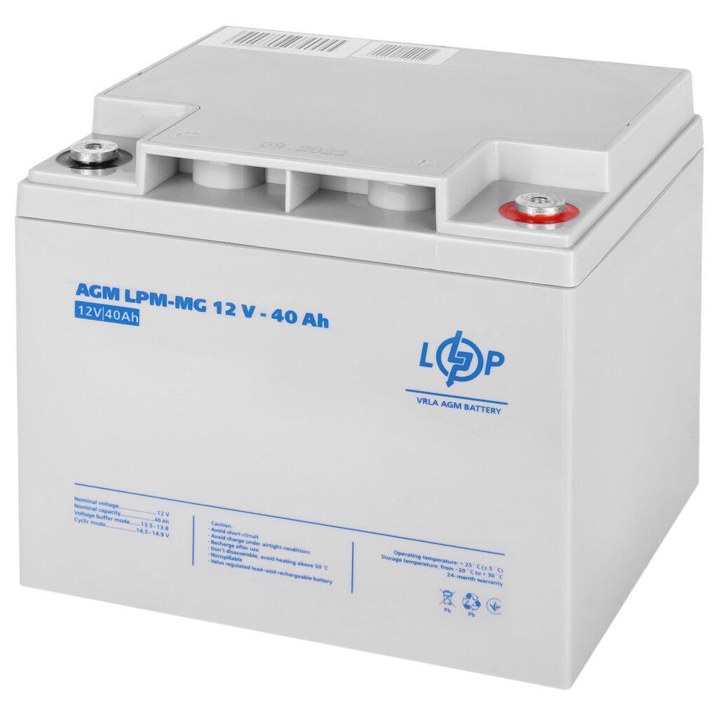 Акумулятор мультигелевий LogicPower AGM LPM-MG 12 V - 40 Ah