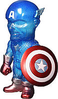 Hikari Japanese Vinyl: Limited Edition True Blue Captain America Sofubi Figure ТОЛЬКО 750 СДЕЛАНО