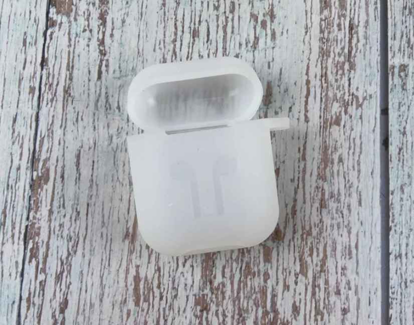 Чохол для Air Pods 1,2 Silicone Case силіконовий чохол прозорий матовий