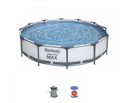 Каркасний басейн Bestway 56416 (366х76 см) (Картріджний фільтр-насос 1249 л/год), фото 1