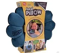Дорожня подушка трансформер для подорожей As Seen ON TV Total Pillow Синя