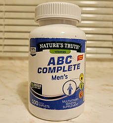 Чоловічі вітаміни Nature's Truth ABC Complete Men's 100 капсул Daily Formula one a day optimen