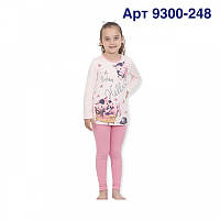 Пижама для девочки Baykar Турция яркие детские пижамы на девочку хлопок домашний костюм котята Арт. 9300-248 122-128 см