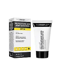 The Inkey List Polyglutamic Acid Dewy Sunscreen SPF30 Сверхлегкий Солнцезащитный Крем для Лица 50мл.