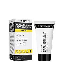 The Inkey List Polyglutamic Acid Dewy Sunscreen SPF30 Надлегкий Сонцезахисний Крем для Обличчя 50 мл.