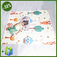 Детский развивающий термо коврик 180*150*0.8см, детский игровой раскладной коврик для развития малышей