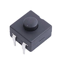 Кнопка с фиксацией для фонарика ON-OFF, 12x12mm