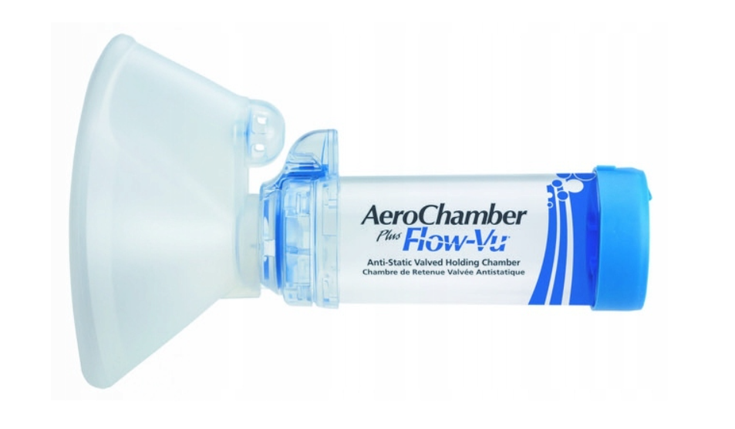 Спейсер Aero Chamber з клапаном Plus Flow-Vu інгалятор з маскою для дорослих, фото 1