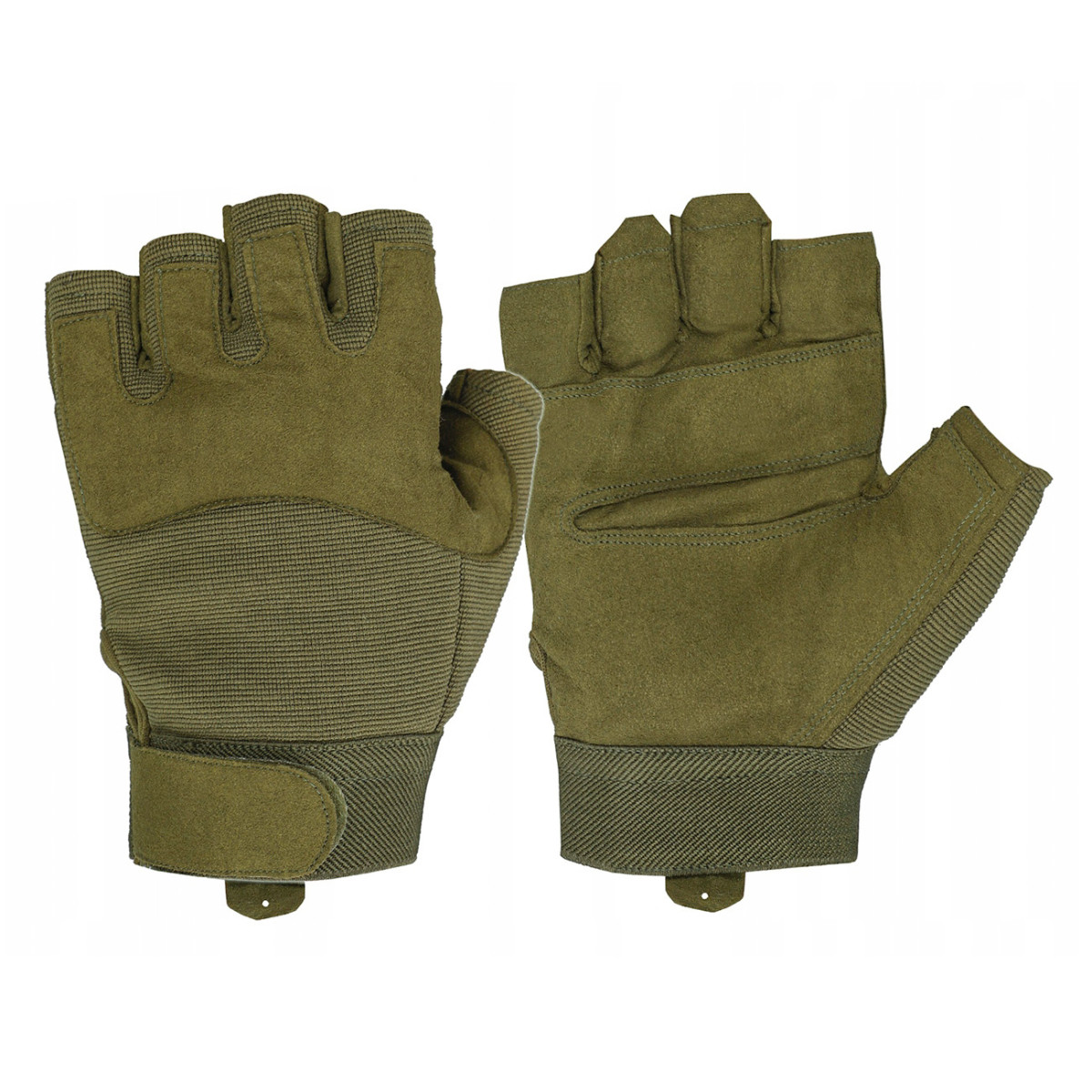Рукавиці тактичні без пальців Mil-Tec Army  Fingerless Gloves 12538501 Olive розмір L