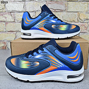 Кросівки підліткові для хлопчика Paliament, текстильні кросівки Сині