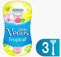 Бритви одноразові Gillette Venus 3 Tropical, 3 шт.