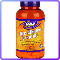 Креатин NOW Kre-Alkalyn Creatine (240 кап) (102754)