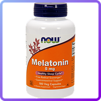 Снодійне NOW Melatonin 5 mg (180 кап) (102758)