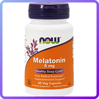 Снодійне NOW Melatonin 5 mg (60 капс) (102759)