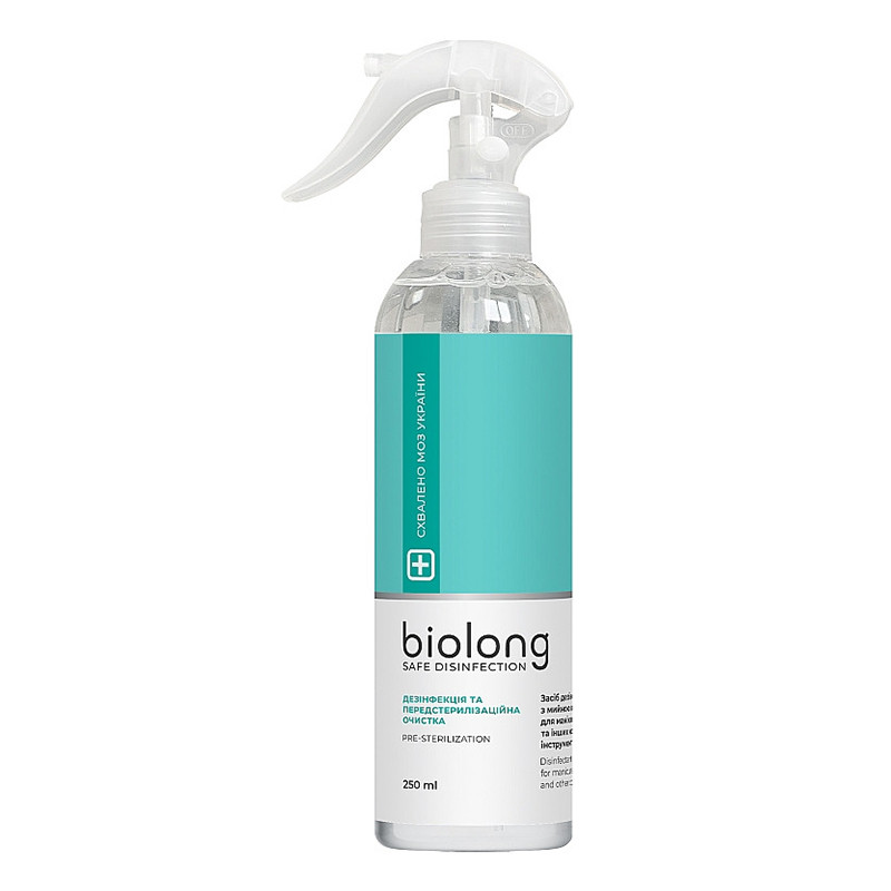 Антибактеріальний спрей Biolong для дезінфекції інструментів 250 мл
