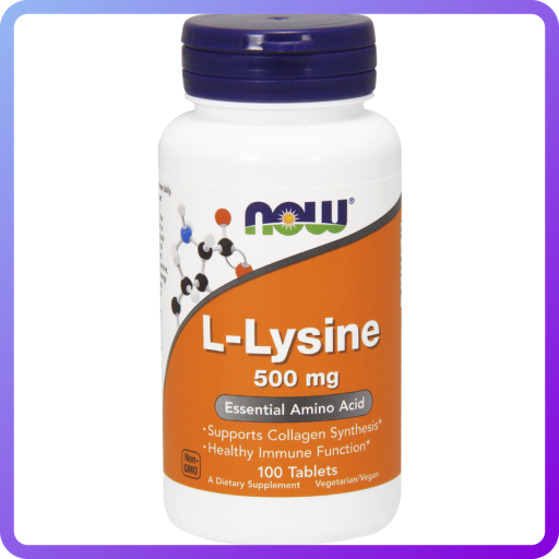 Амінокислоти NOW L-Lysine 500 mg (100 кап) (335155)