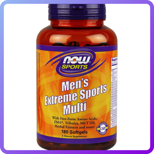 Вітаміни для чоловіків NOW men's Extreme Sports Multi (180 кап) (102902)