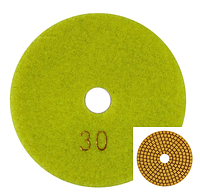 Черепашка (диск) для сухого шлифования BAUMESSER STANDARD №30 на липучке