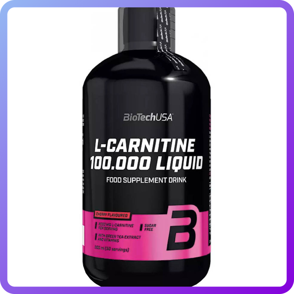 Жироспалювач L-карнітин BioTech 100,000 mg Liquid L-carnitine (500 мл) (333706)