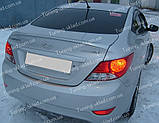 Спойлер Хендай Акцент 4 (спойлер на кришку багажника Hyundai Accent 4), фото 4
